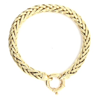 Gouden armband Vintage met veerring