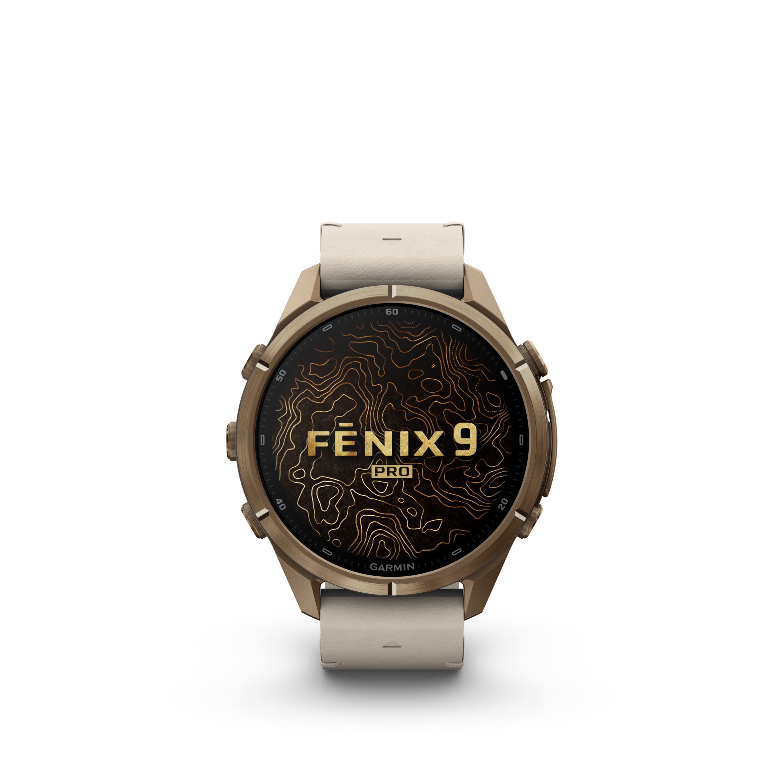 Fenix9Pro_HR_43mm_Flaxen-Leather_Front_0009_startup_animation
