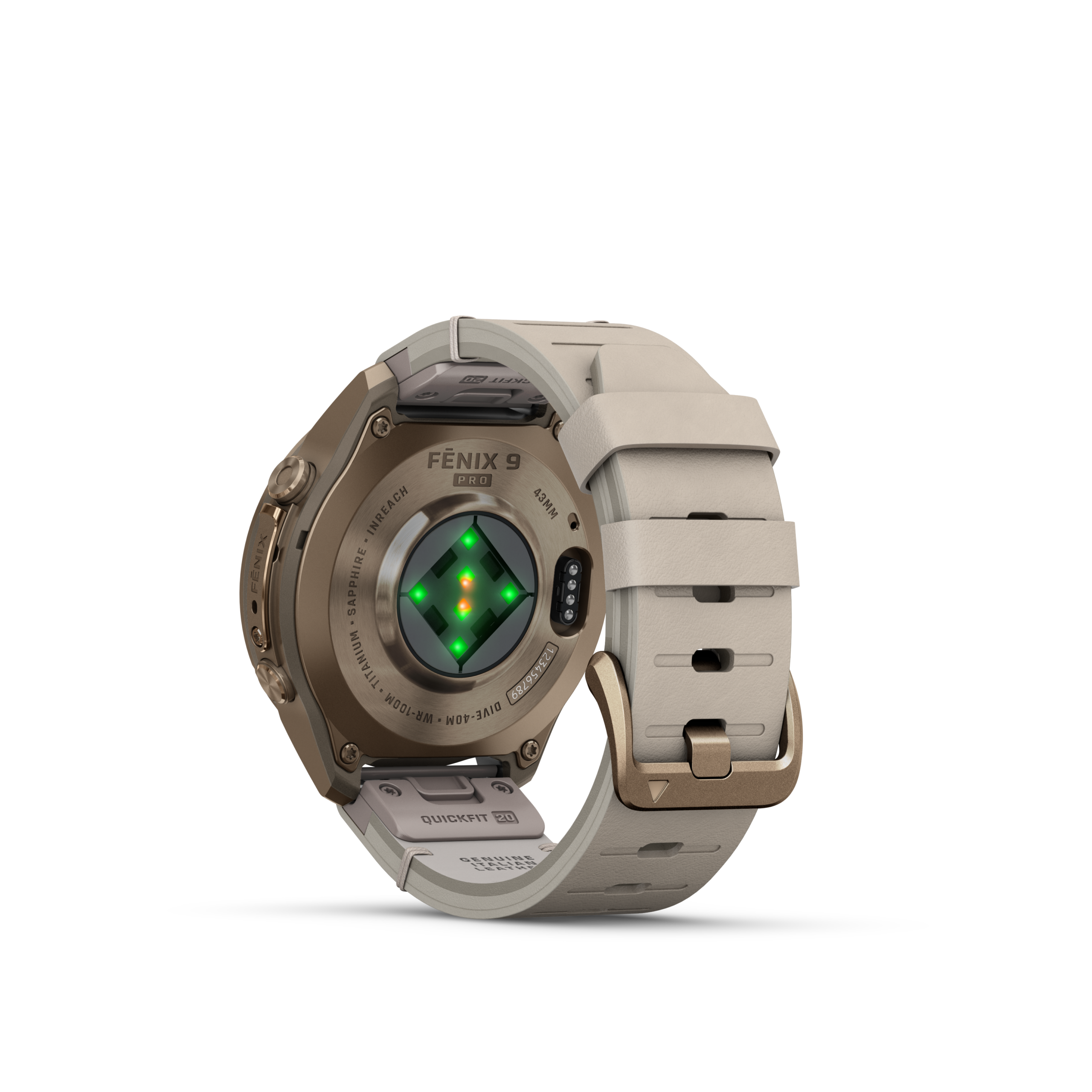 Fenix9Pro_HR_43mm_Flaxen-Leather_Rear
